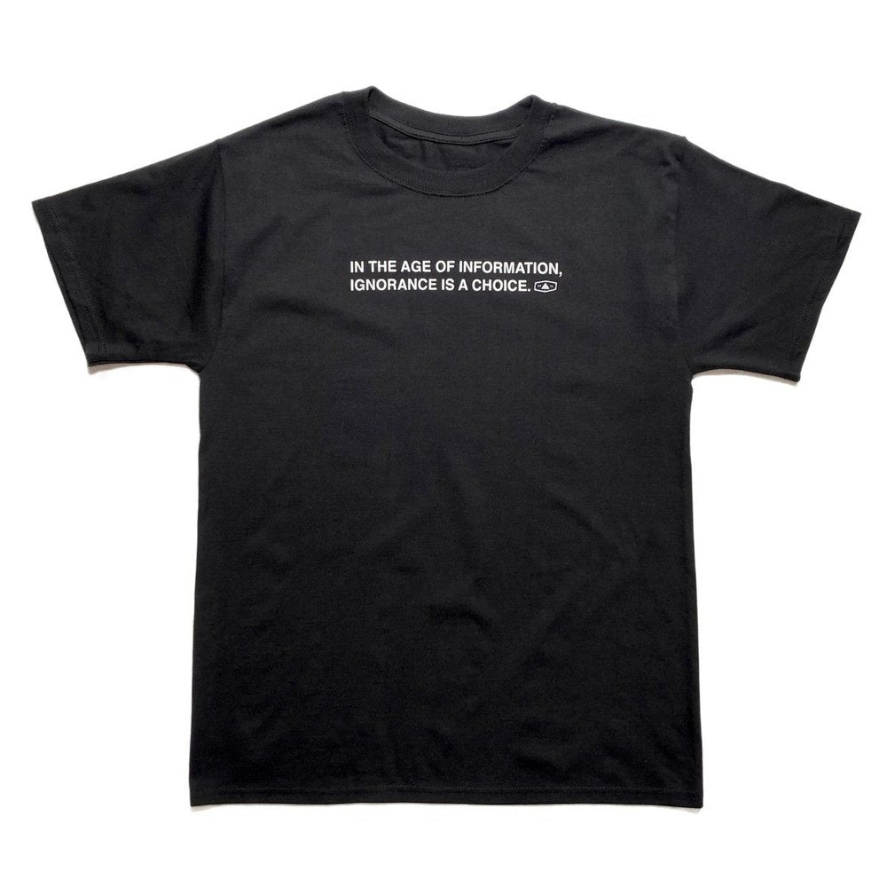 IN THE AGE OF INFORMATION SHIRT BLACK